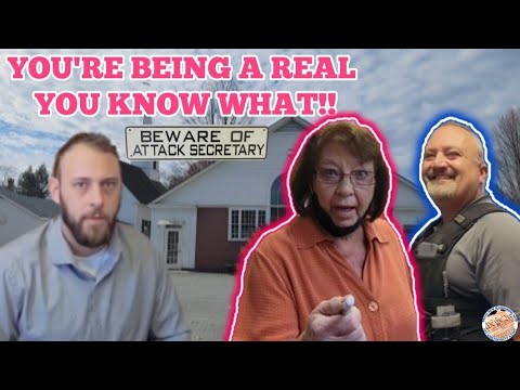 *BEWARE OF ATTACK SECRETARY* CALL THE CHIEF/LEAVE NOW!! WEATHERSFIELD, VT KAREN 1ST AMENDMENT AUDIT