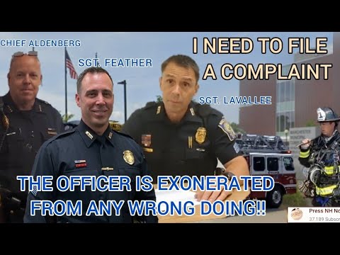 *COMPLAINT ON OFFICER* FIRE ALARM ACTIVATED MANCHESTER, NH POLICE (BLUE LINE GANG)