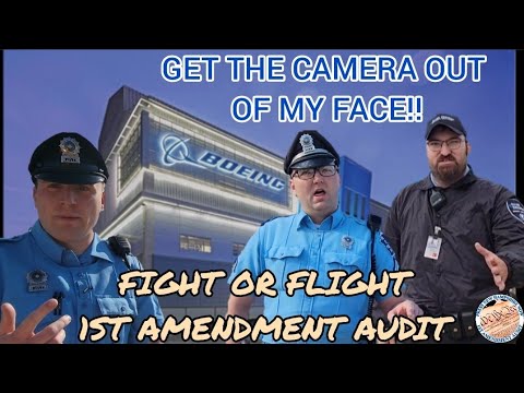 GET THE CAMERA OUT OF MY FACE *BOEING FIGHT OR FLIGHT* 1ST AMENDMENT AUDIT FAIL