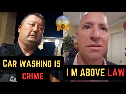 Midnight car washing is against the law| You look suspicious| First Amendment audit cops videos