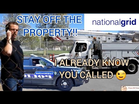 NATIONAL GRID *WALK OF SHAME* COPS SHUT THEM DOWN