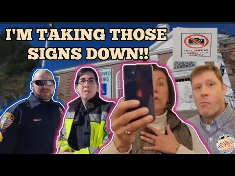 NO CAMERA SIGNS GET *RIPPED DOWN* TOWN MANAGER GETS CHECKED NORWICH, VT 1ST AMENDMENT PRESS NH NOW