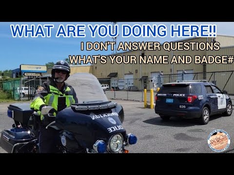 **OFFICER DISMISSED** I DON'T ANSWER QUESTIONS/ BROCKTON, MASS POLICE/ NATIONAL GRID GETS SCHOOLED