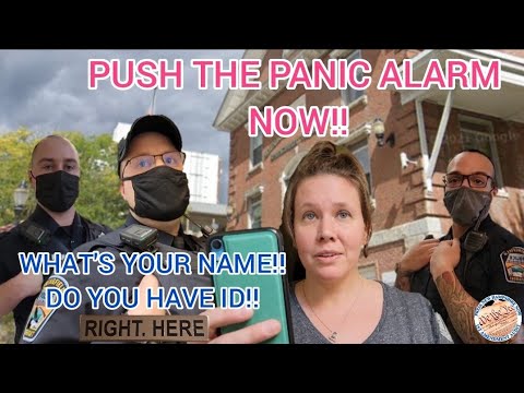 **PANIC ALARM** ACTIVATED JANITOR BARKS ORDERS/ POLICE GET THE (RIGHT HERE) 1ST AMENDMENT AUDIT