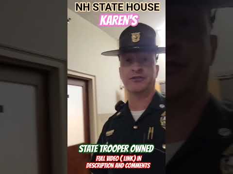 *PANIC ALARM ACTIVATED* NH STATE POLICE OWNED *STATE HOUSE OF KAREN'S* 1ST AMENDMENT AUDIT
