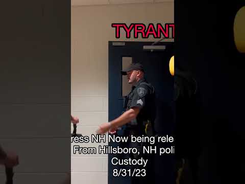 Press NH Now being released from police custody Hillsboro, NH 8/31/23