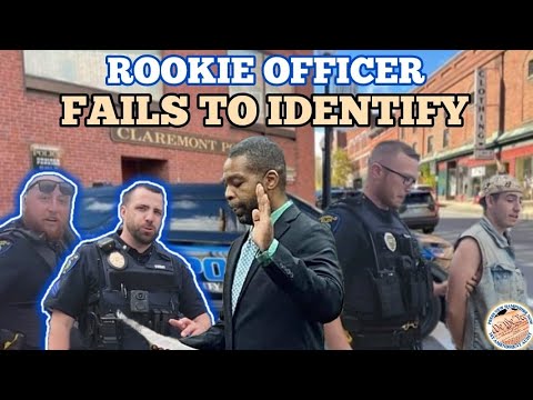ROOKIE OFFICER *FAILS TO IDENTIFY* *DIRECTIVES CHALLENGED* OFFICER LOSES HIS VEHICLE CLAREMONT, NH