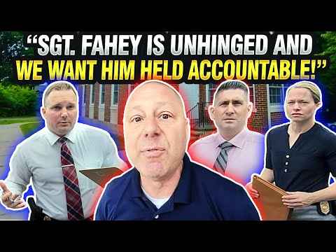 Submitting Internal Affairs Complaint Against Unhinged CT. State Police Sgt. Bryan Fahey (Follow Up)