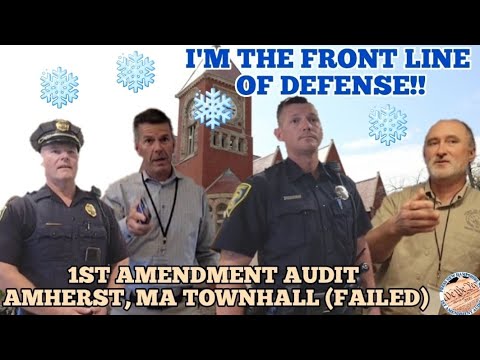 *TOWNHALL EMPLOYEES MELT* LIKE SNOWFLAKES OVER A CAMERA 1ST AMENDMENT AUDIT AMHERST, MA PRESS NH NOW