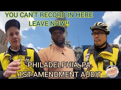 **TYRANTS AT CITY HALL** OFF DUTY OFFICER GETS CHECKED PHILADELPHIA 1ST AMENDMENT AUDIT