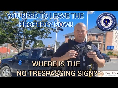 YOU'RE TRESPASSING ON STATE PROPERTY *LEAVE NOW* THAT'S A LAWFUL ORDER!