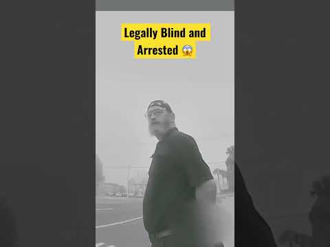 😮 Cops Arrest Legally Blind Man #tyrantpolice #tyrantcops #badpolicing #shorts