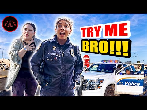CRAZY!! UNHINGED…UNEDUCATED cop TRIES enforcing LAWS that DONT exist | First Amendment Audit #465