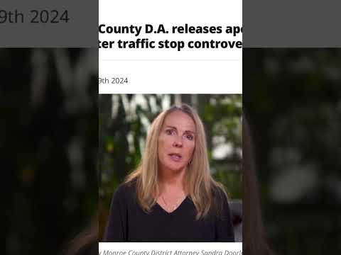 Dodgy DA Apology to Police Officer in Traffic Stop