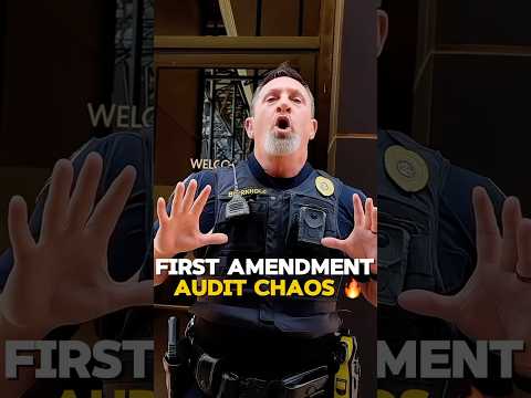 First Amendment audit turns chaotic confrontation between Cops and auditors🔥
