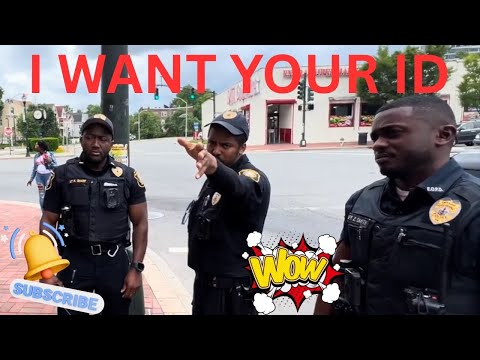 #firstamendment  OFFICERS GET DISMISSED AFTER ID REFUSAL SEE WHAT HAPPENS..