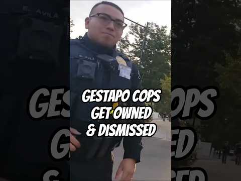 Gestapo Idiot Cops Get Owned and Dismissed By College Kid! First Amendment Audit