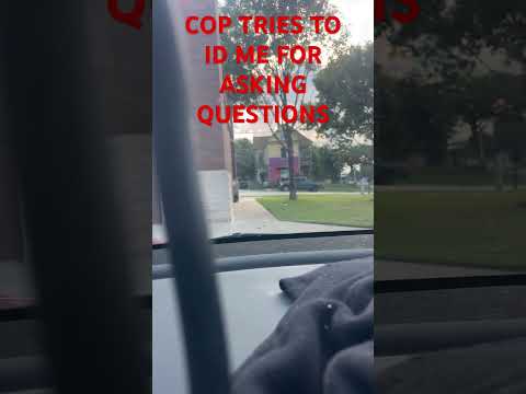 ID REFUSAL FROM DUMB COP! #shortsfeed #shorts #shortsfunny #short #cops #badcops