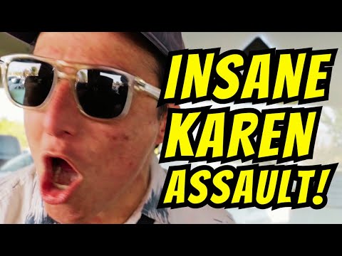 Insane Karen Assaults Cameraman –  Freedom of the Press – First Amendment Audit