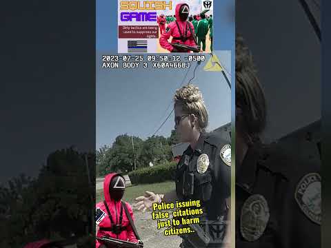 Police play the Squish Game against our rights… #shorts #1aaudit #1stamendmentaudit2024