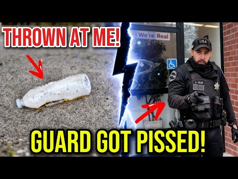 THROWN AT ME! Unexpected Projectile During 1st Amendment Audit