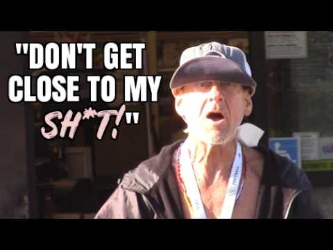 1st Amendment Audit, Street Thug Wigs Out Over A Camera Outside Grocery Store