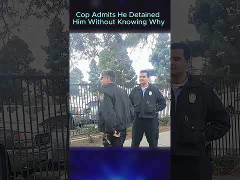 Cop Admits He Detained Him Without Knowing Why