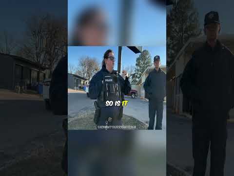 Cops Freakout When Caught In A Lie! #audit #firstamendment