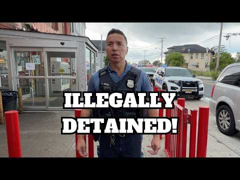 DELIVERY DRIVER GOES NUTS!!! ILLEGALLY DETAINED DURING FIRST AMENDMENT AUDIT IN LAKEWOOD NJ