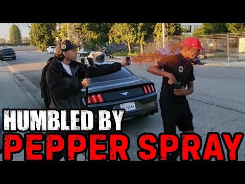 FAKE THUG GETS HUMBLED BY PEPPER SPRAY | Pepper Spray Compilation | First Amendment Audit