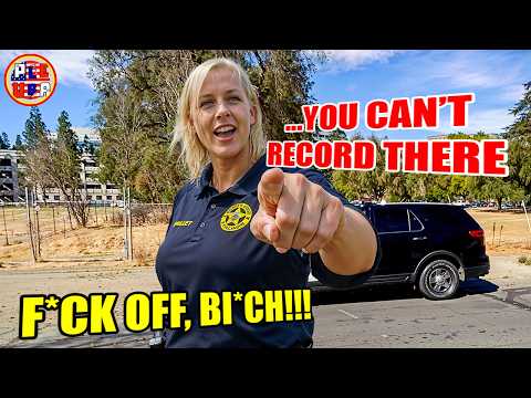 Female Cop Commits FELONY on Cameraman? EGO Gets DESTROYED!! | 1st Amendment Audit | Id Refusal #67