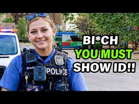 Female Cop LOSES Her Cool When Citizen Refuses ID! | 1st Amendment Audit!