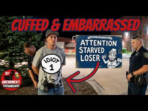 First Amendment Auditor Tries To Bait The Police But Gets Detained & Embarrassed Instead
