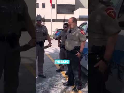 First Amendment Auditor vs. Officers at Cop Rally Arizona #firstamendment #police #shorts