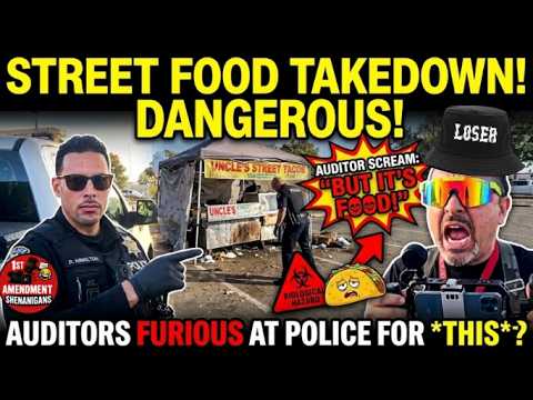 First Amendment Auditors Lose Their Minds Over Unregulated Food Tent Shut Down