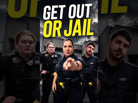 Get out or go to jail now! #firstamendment  #audit