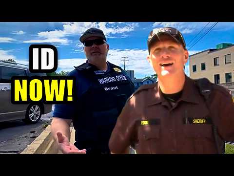 GIVE ME ID, You Have A WARRANT!!! First Amendment Audit!!! MUST SEE