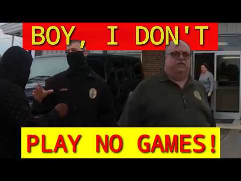 🔵I don't play games Boy! 1st amendment audit fail 🔴