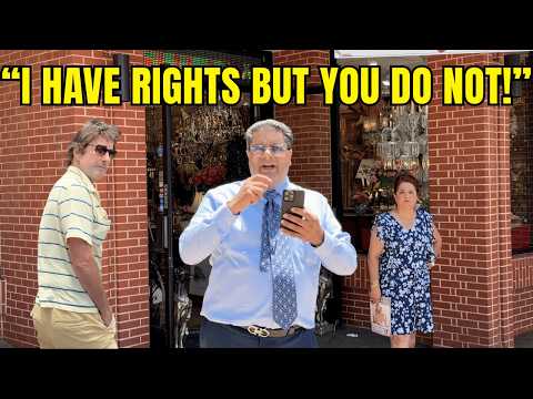 Jewelry Store Owner says I HAVE NO RIGHT! First Amendment