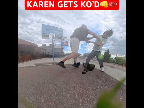KAREN KO’D BY FIRST AMENDMENT AUDITOR!!👊🥊 #crazy #karen #fight #knockout #fighting #firstamendment
